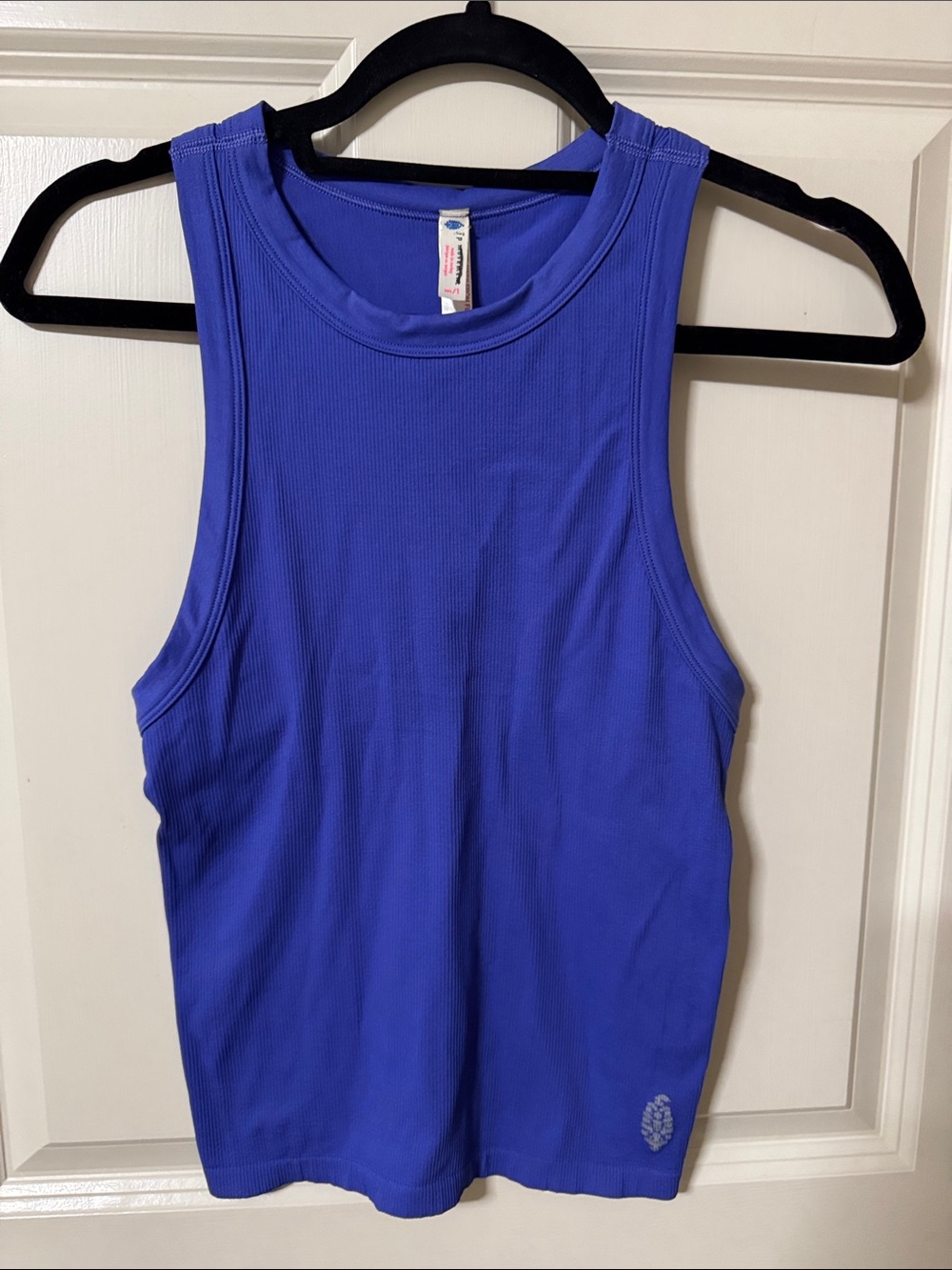 FP Movement by Free People Ribbed Racerback Tank Top - Royal Blue
